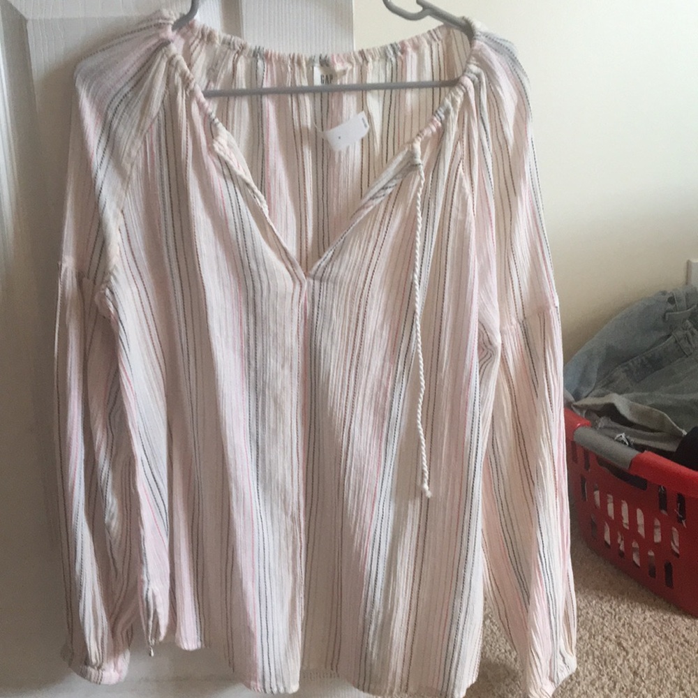 gap long sleeve blouse